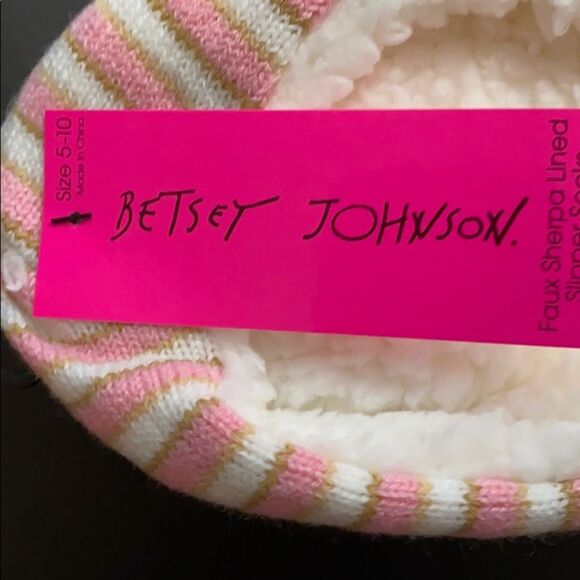 Betsey Johnson Faux Sherpa Lined Slippers - Picture 3 of 3